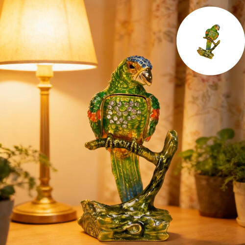 Einzigartige Emaille-Schmuckschatulle in Tierform für 1
