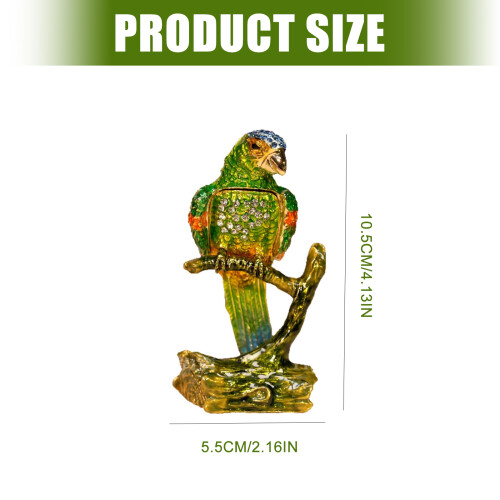 Einzigartige Emaille-Schmuckschatulle in Tierform für 2