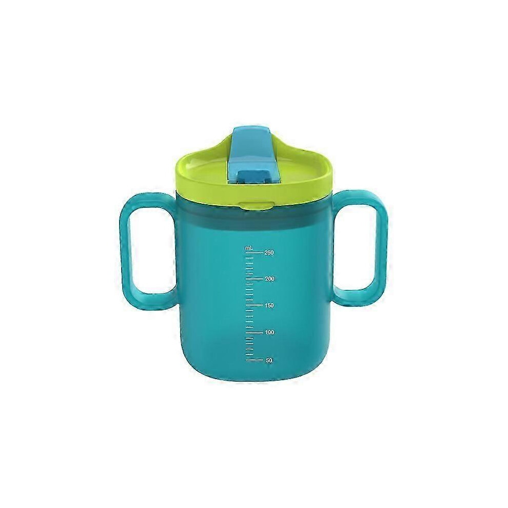 Adult Sippy Cup for Elderly, Convalescent Feeding Cup Drinking Cup with Straw for Disabled Patient Maternity No Spill Cups with Handle and Lid