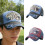 Classical Embroidered Shark Baseball Cap Distressed Jeans-Black 3