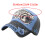 Classical Embroidered Shark Baseball Cap Distressed Jeans-Black 4