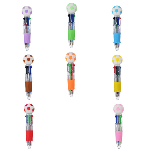 Pack of Retractable Ballpoint Pens Set Multicoloured-Red 10PCS 1