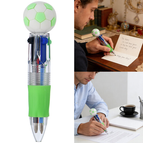 Pack of Retractable Ballpoint Pens Set Multicoloured-Red 10PCS 2