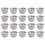 20Pcs cocktail rygerfilter tilbehør, dobbelt filterfilter, vaskbart rustfrit stål netfilter-skål 2