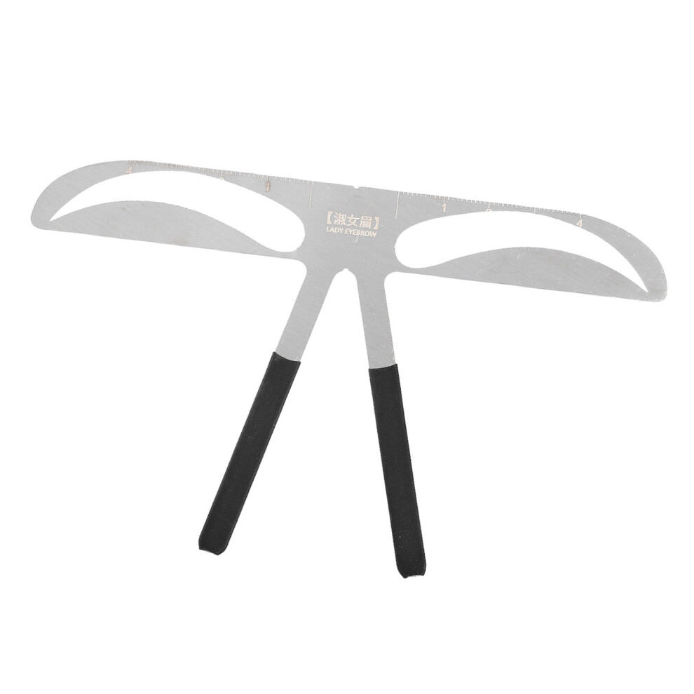Professional Stainless Steel Eyebrow Ruler for Precise Shaping, 14cm