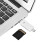 3-in-1 Type-C Micro USB USB OTG Card Reader White 65x18x9mm 7