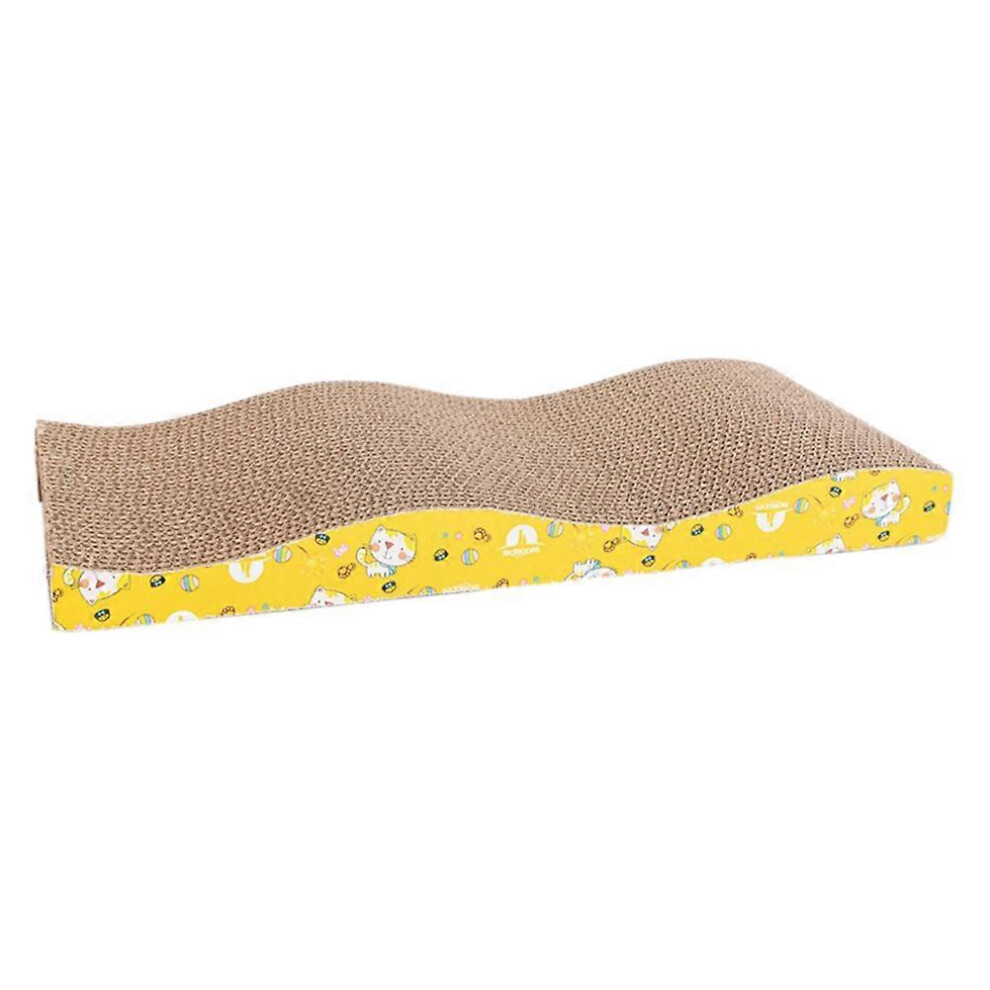 Cat Scratcher Claw Grinding Tool Corrugated Board Scratching Toy Sofa Cushion Bed Nail Grinding Pad Wave 6935161829136