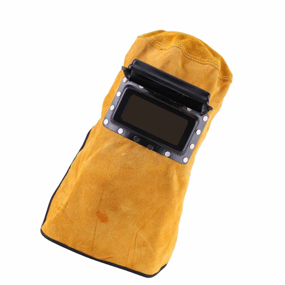 Durable Heat-Resistant Breathable Welding Helmet With Flip Lens, Sun Yellow/Black 5001392907316