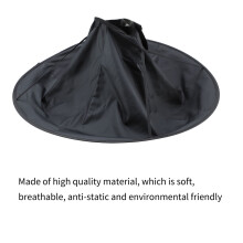 Adult Barber Haircut Cloak Umbrella Cape, 60x60cm, Black & White