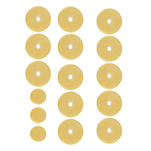 16 Pcs Yellow Felt Flute Pads Replacement Set Durable & High Quality 2