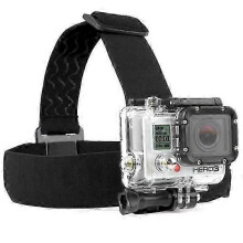 Elastische kopbevestiging voor Gopro - Alle modellen zwart