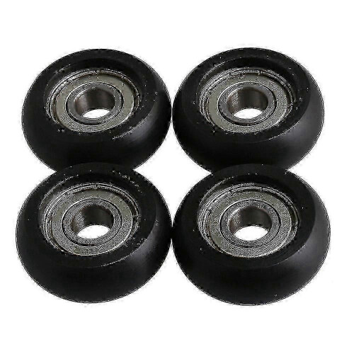 8x32x12mm Μαύρος ρουλεμάν Ατσάλινος Τροχός Τροχαλίας Οδηγού με 4 Σετ για την Ευρ