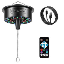 Discokugel-Motor mit Fernbedienung & Disco-Lichter – 30 helle RGB-LEDs für DJ-Party-Homebands, Weihnachtshochzeits-Camping