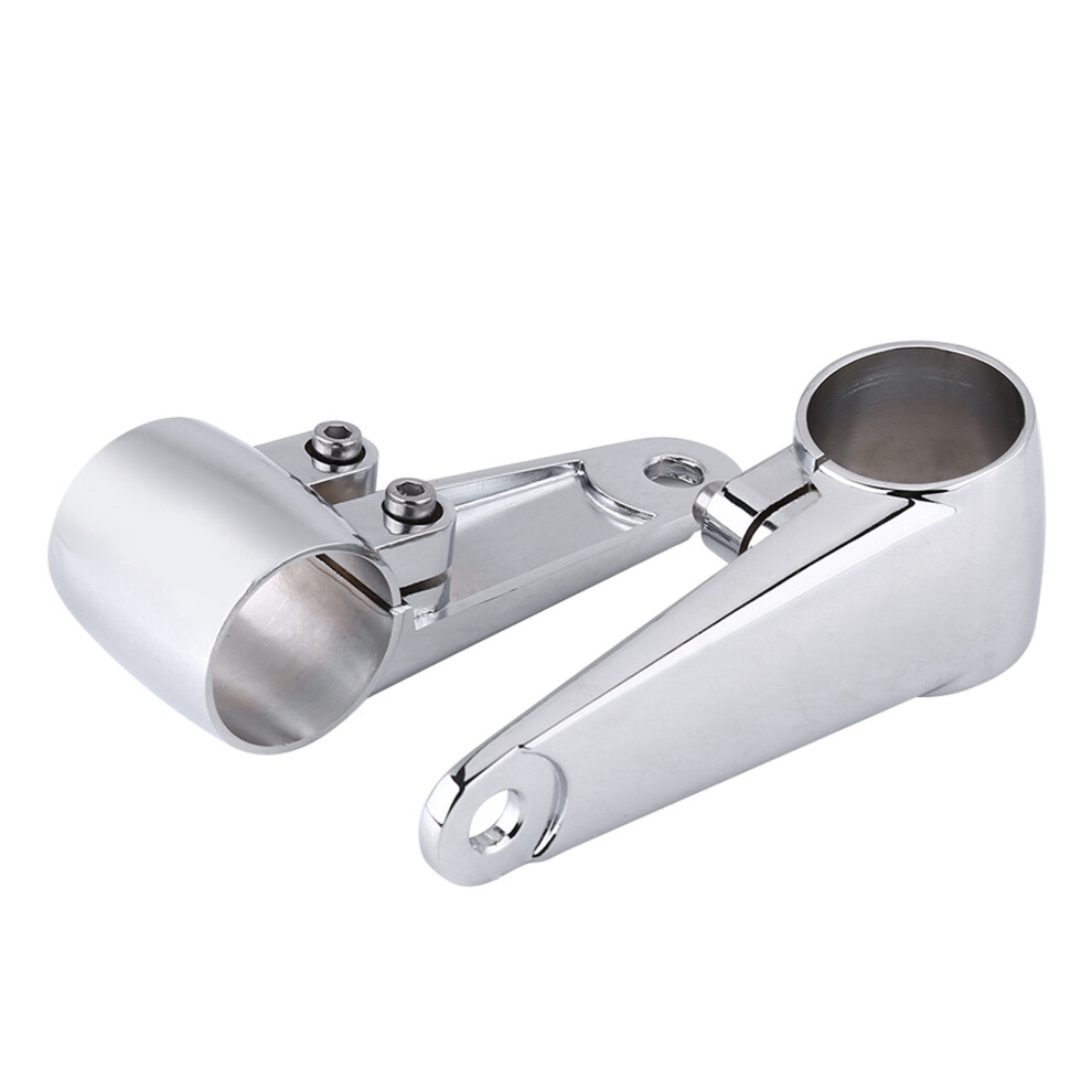Chrome Motorcycle Headlight Side Mount Bracket For 35-41Mm Fork Tubes 8731392910210