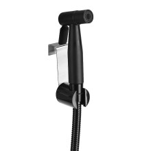 Black Stainless Steel Handheld Bidet Sprayer Kit, 150cm Hose, Easy Install