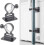 2 Pack Parasol Base Wall Mounted For Garden Balcony Removable 1