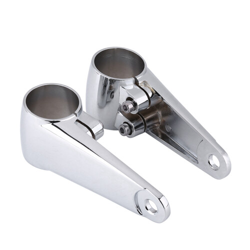 Chrome Fork Bracket for 35-41mm Motorcycle