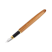 Calligraphy Art Pen with 1.5mm Stub Nib, Bamboo Handle, Piston Ink Reservoir