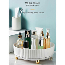 Kitchen Storage Rotating Shelf Seasoning Rack Seasoning Box Household Turntable Rotating Storage Rack Orange