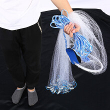2.4m Outdoor Nylon Cast Fishing Net, American Style, 7m Hand String
