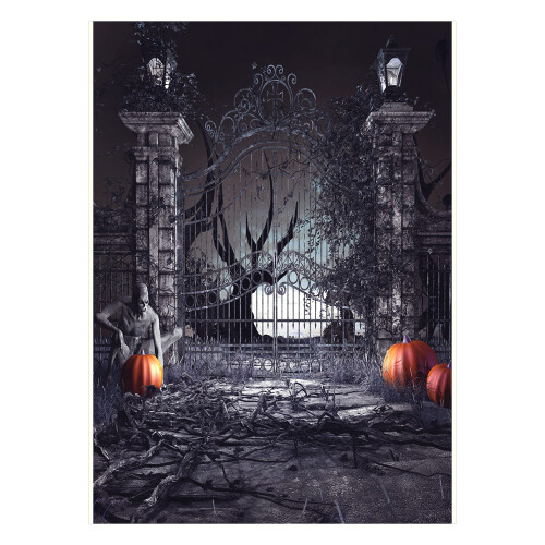 Halloween Backdrop Photography Background 210x150cm Pumpkin Pattern