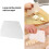 19 cm x 12.5cm Flat White Plastic Cake Decorator Dough Pastry Scraper Tool 2