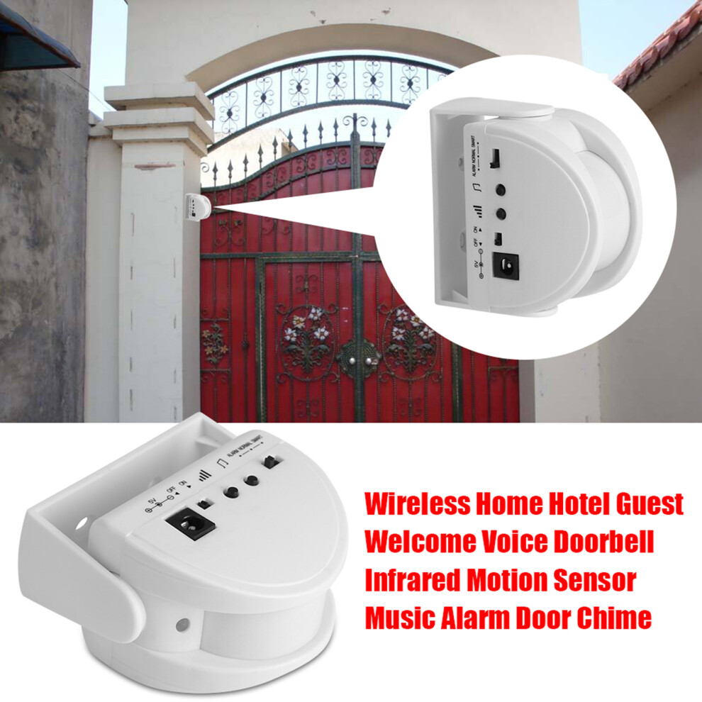 Wireless Voice & Music Doorbell With Motion Sensor, 5X8cm 4181392911443
