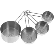 4-teilige Waage-Messbecher Heim-Küchen-Messbecher Koch-Messbecher
