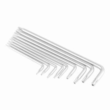 9pcs Chrome Vanadium Star Hex L-Shaped Wrench Set, Durable & Portable