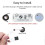 TUYA Zigbee Temperatursensor APP Fernmonitor Tuya wasserdichter Temperatursensor Smart Home 2M 5