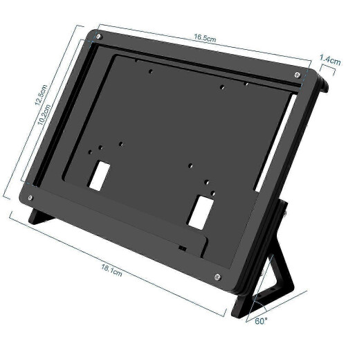 Suporte de Caixa com Suporte de Acrílico LCD de 7 polegadas Suporte para Caixa para Raspberry Pi 3 Modelo B+ 1