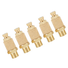 5pcs Brass Pneumatic Muffler & Silencer Air Flow Regulator 1/8 BSP Valve