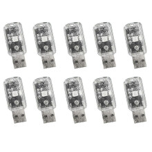 10pcs Smart Voice Lamp USB Voice Lamp USB Lamp AI Klimaanlage Begleiter Nachtlicht Bunte Nachtlichter