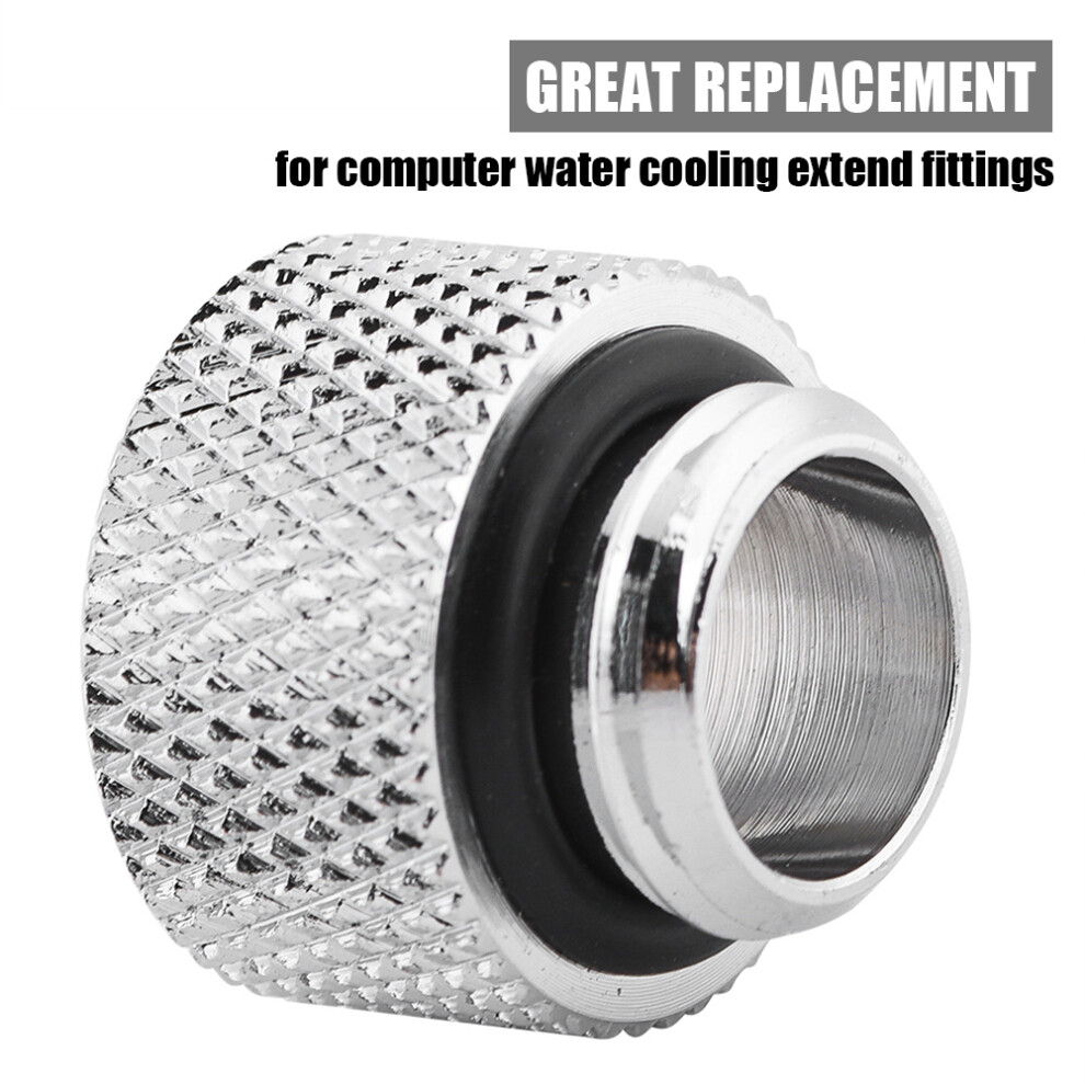 2Pcs Copper G1/4 Male To Female Water Cooling Extender Fittings (10Mm) 4161392915481