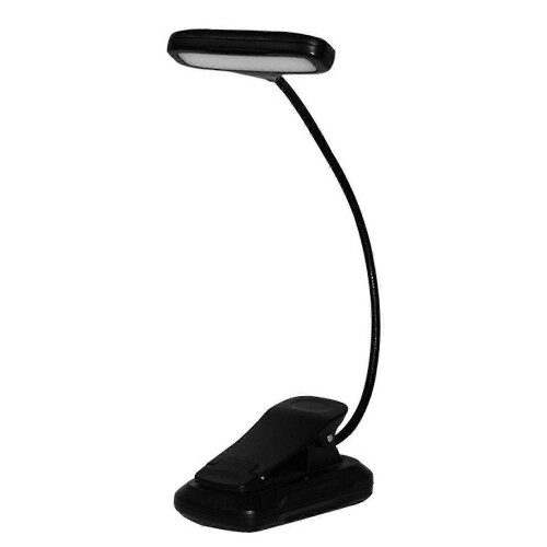Glocusent Head Adjudtable Brightness Book Reading Light Clip On Portable Folding