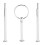 3-Tier Silver Cake Tray Stand Handle for Multi-Layer Fruit & Dessert Plates 2