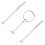 3-Tier Silver Cake Tray Stand Handle for Multi-Layer Fruit & Dessert Plates 4