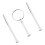 3-Tier Silver Cake Tray Stand Handle for Multi-Layer Fruit & Dessert Plates 6