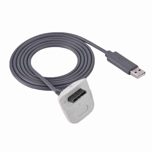 Xbox 360 Wireless Controller USB Charger Cable 1.5m White