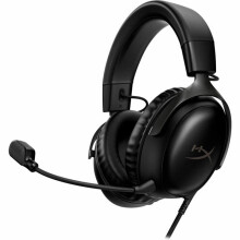 Fone de Ouvido Gamer Com Fio HyperX Cloud III preto para PC PS5 PS4 Xbox Series X|S Xbox One Switch, Mac e dispositivos móveis