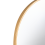 Beliani Wall Mirror AZEVILLE 46 cm 122 cm Metal Gold 5