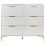 Beliani 6 Drawer Chest WALCOTT White 5