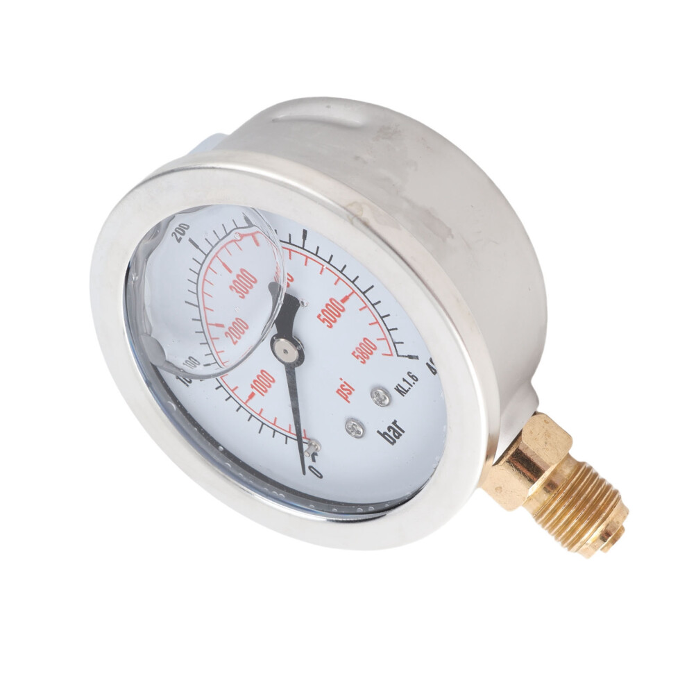 Hydraulic Pressure Gauge 0-400Bar/5800Psi 68Mm Dial G1/4 8081392917895