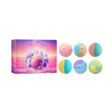 1 Box of 6 Scents Bubble Bath Balls - Hydrating, Moisturizing, Plant-Based Floral Fragrance, Long-Lasting Scent, Deep