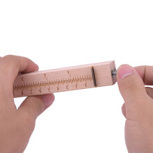 Adjustable Wooden Leather Strap Cutter with 5 Blades – Durable & Easy to Use