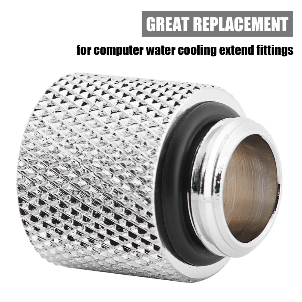15Mm G1/4 Male Female Copper Extender 2 Pack Silver 7790334758311