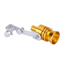 Golden Car Turbo Sound Exhaust Whistle 18-27mm Muffler Simulator