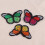 12 Mixed Colour Butterfly Patches 11