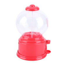 Mini Red Candy Gumball Dispenser Toy - Durable ABS, 14*8.5cm