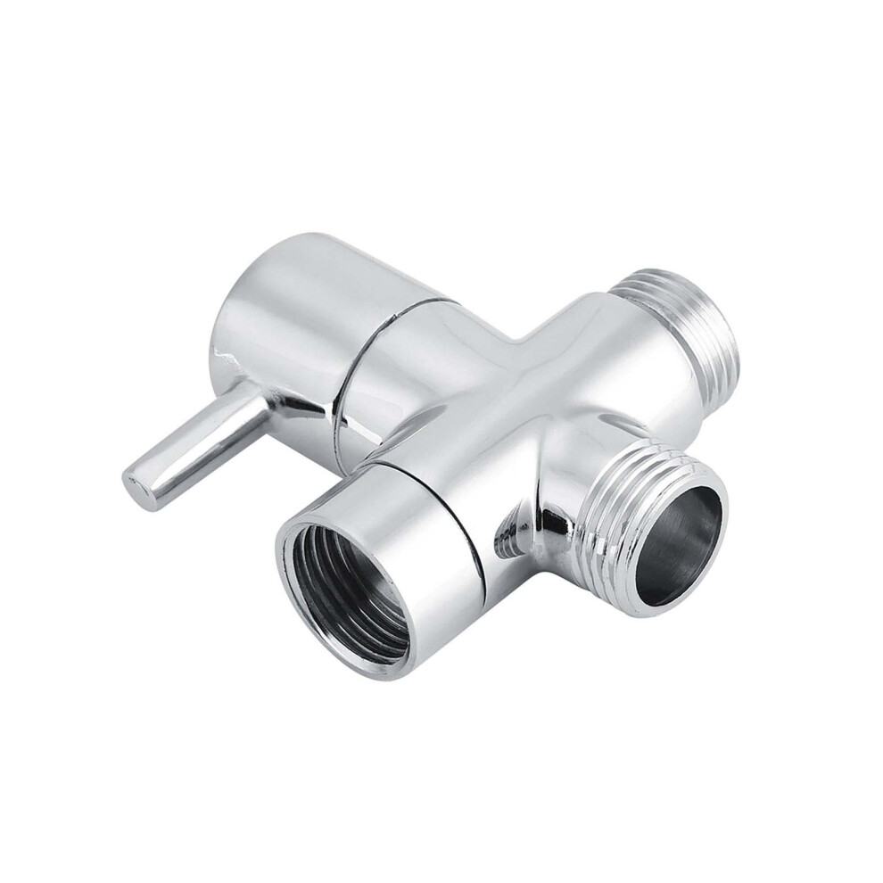 3-Way T Shape Diverter Shower Valve Chrome G1/2 Inch Water Controller 4211393038112